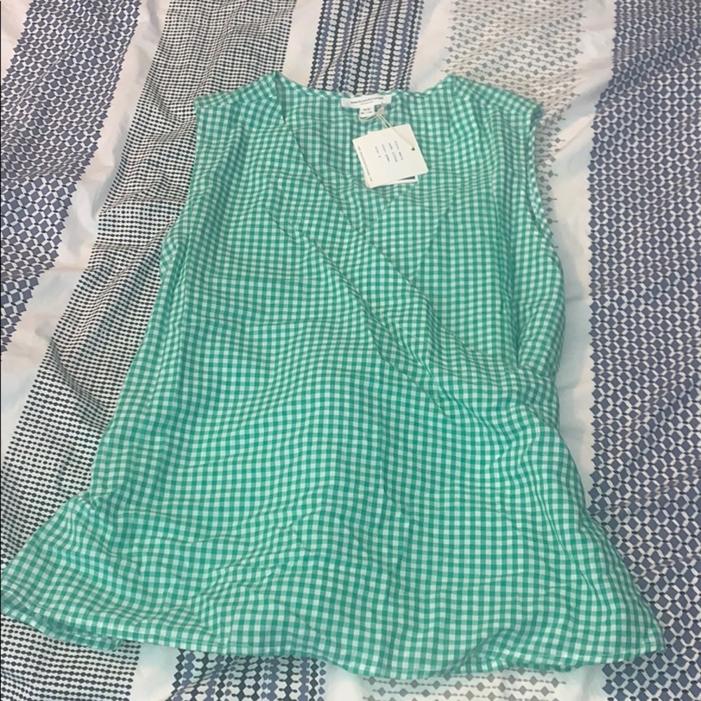 Beach lunch lounge faux wrap shirt